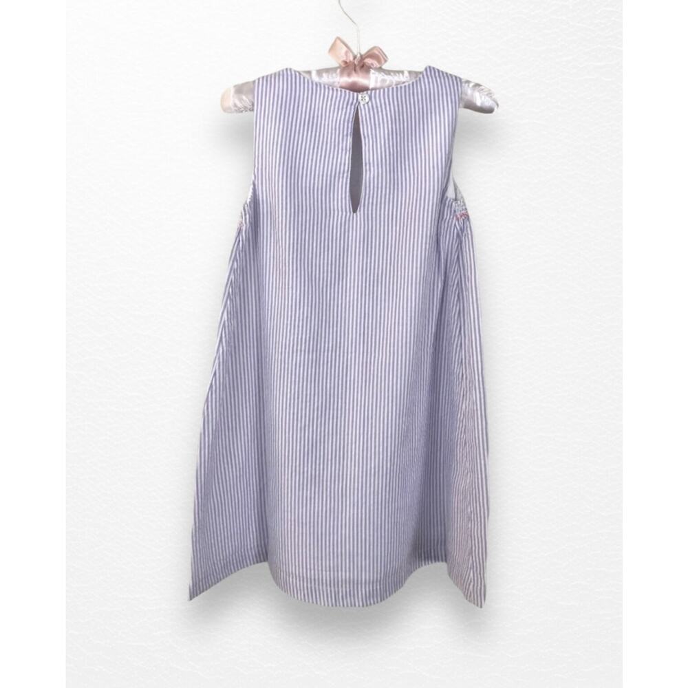 NEW Lilac Embroidered Seersucker Dress, Size 3 - Picture 2 of 8